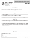Missouri Articles of Incorporation of a Close Corporation | Form 41C