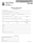 Missouri Nonprofit Corporation Application For Certificate of Authority Of A Foreign NonProfit Corporation| Form 55A