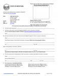 Montana Articles of Incorporation for Domestic Nonprofit Corporation