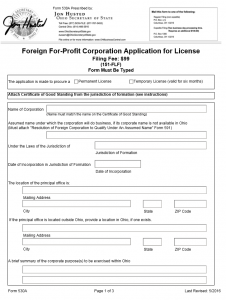 ohio business license procedures